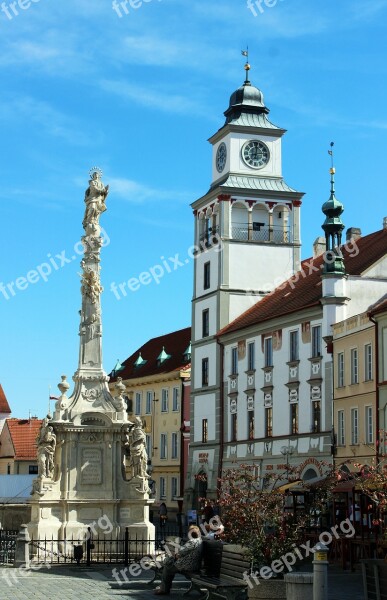 Třeboň Tower Column Square Free Photos