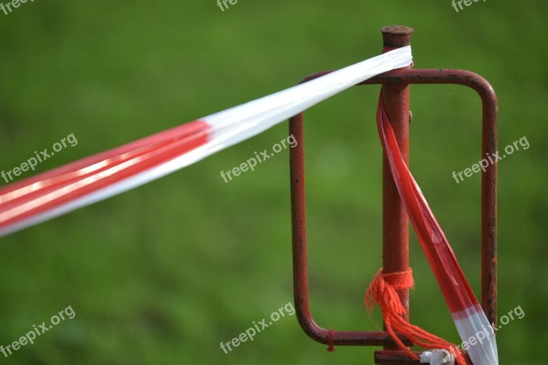 Barrier Tape Red White Band Site