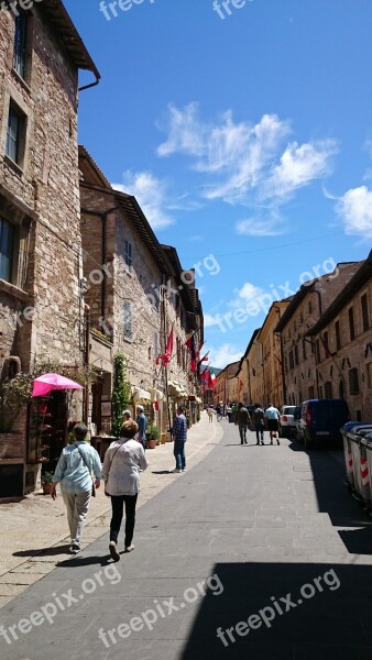 Italy Assisi Umbria Tuscany Medieval