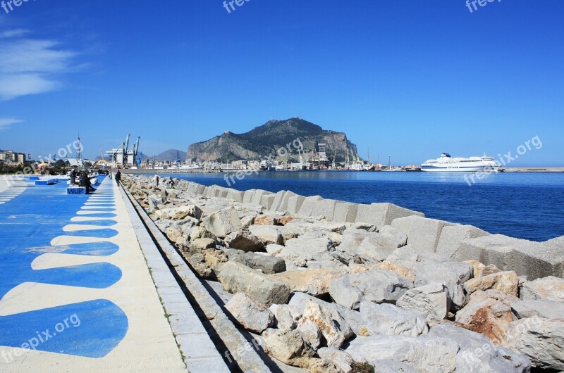 Palermo Waterfront Porto Cala Stone