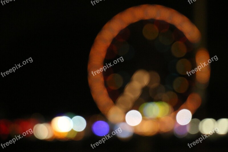 Ferris Wheel Seaside Fairground Wheel Bokeh