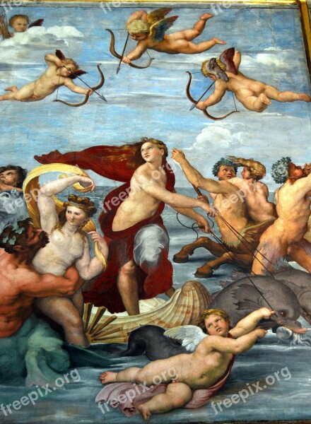 Raffaello Sanzio Fresco The Triumph Of Galatea Villa Farnesina Rome