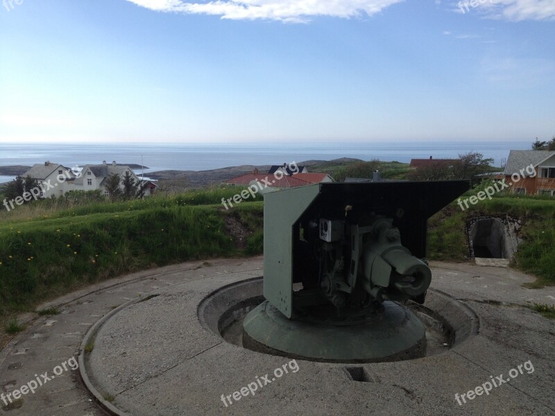 Cannon Bid Norway Fortress Sea