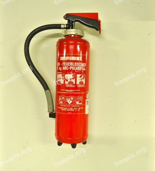 Fire Extinguisher Red Fire Emergency Abc-powders