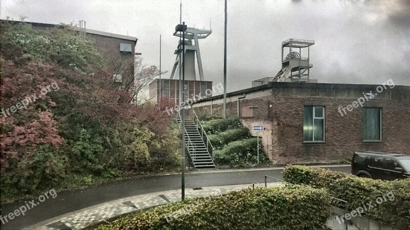 Mining Saarland Pit Headframe Free Photos