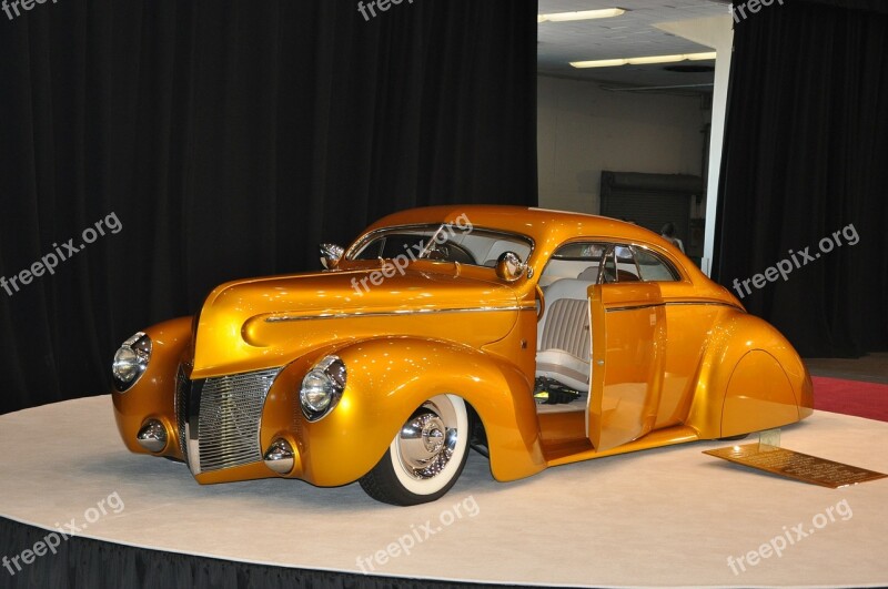 Oldtimer Car Vehicle Mercury 1940 Orange