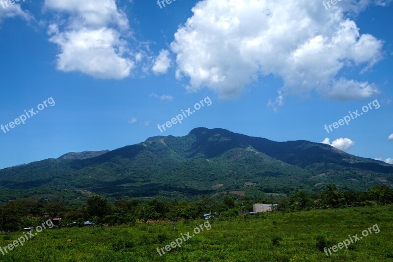 Mountain Sierra Clouds El Salvador Nature