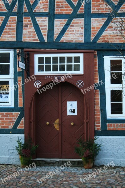 Door Input Old Fachwerkhaus Lower Saxony