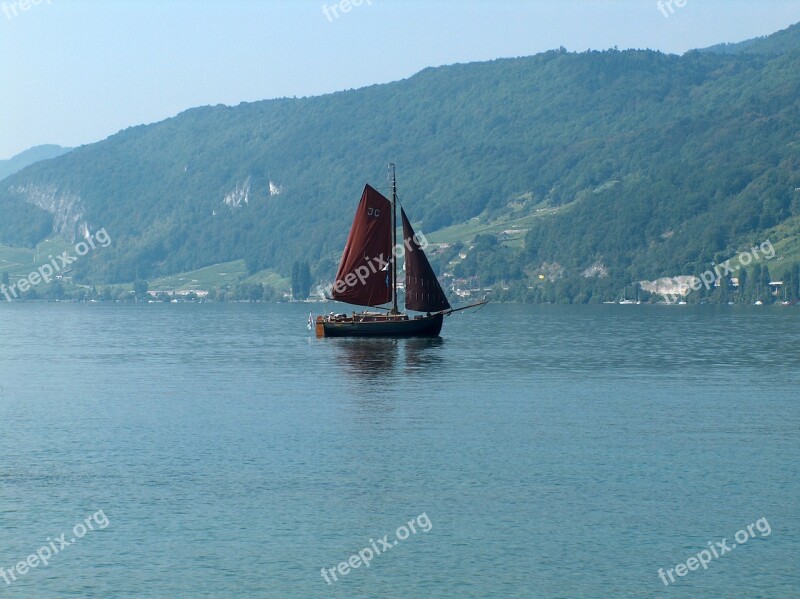 Sailing Vessel Lake Boat Sailing Boat Free Photos