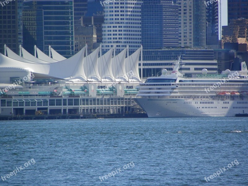 Vancouver Waterfront Downtown Cruise Ship Free Photos