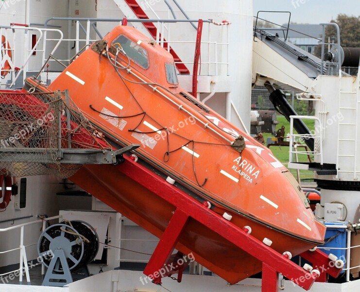 Lifeboat Shipping Ship Distress Emergency