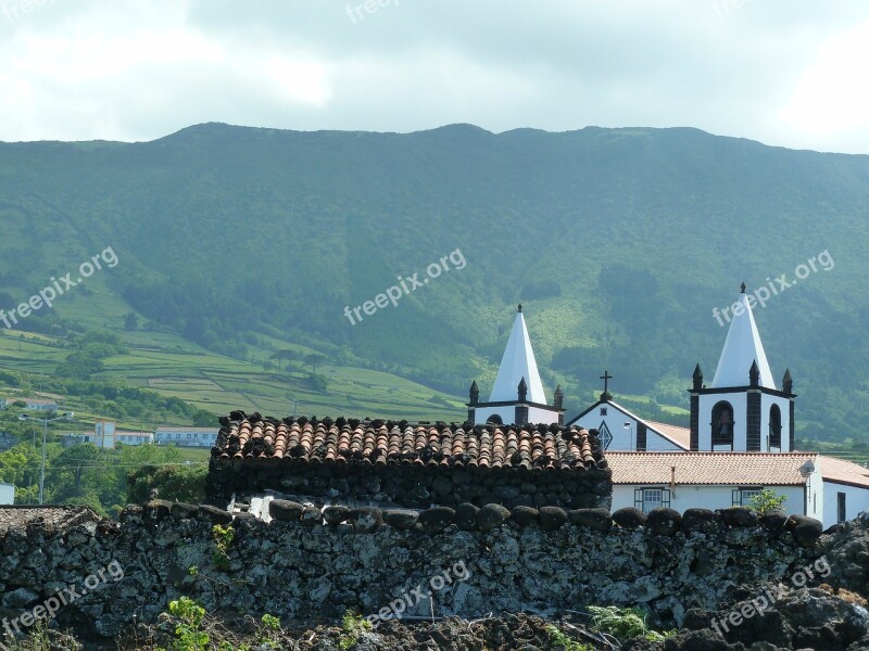 Pico Azores Travel Church Landscape