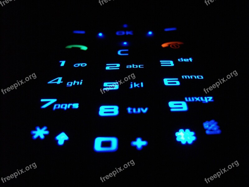 Keyboard Mobile Phone Telefonia Keys Numbers