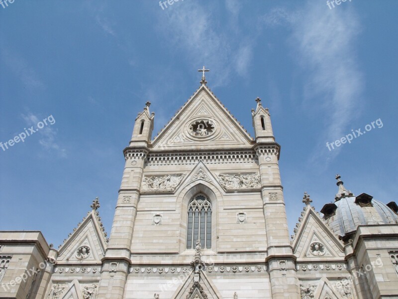 Duomo Di Napoli Facade Marble Free Photos