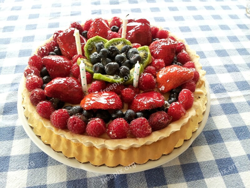 Cake Birthday Tart Dessert Pastry