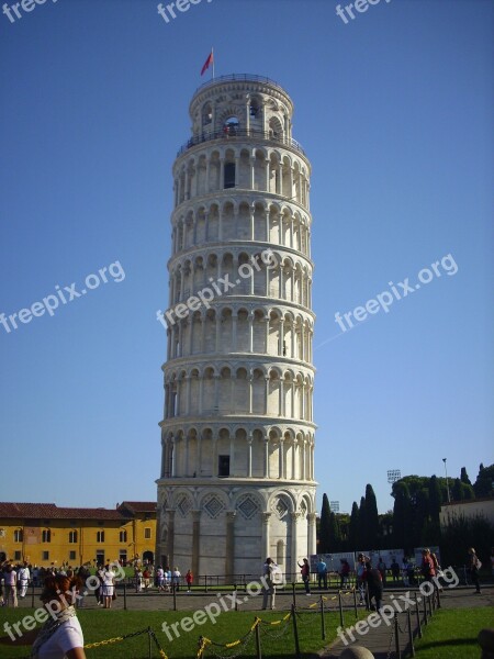 Leaning Tower Of Pisa Pisa Tower Building Italy