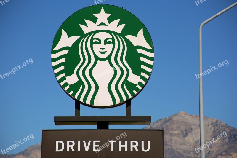 Starbucks Coffee Green White Logo