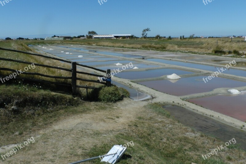 Salt Sea Evaporation Flat France