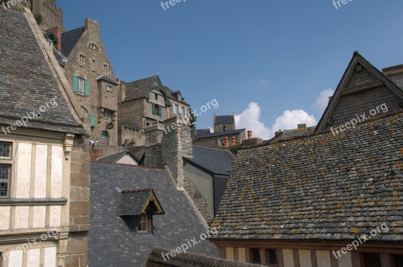 Roofs Houses Middle Ages Village Live