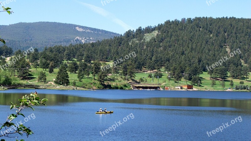 Lake Kayak Serenity Leisure Outdoors