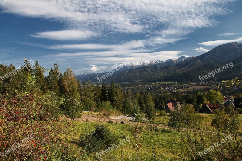 Tatry View Landscape Nature Mountains