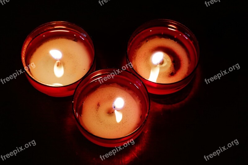 Candles Tea Lights Flame Victim Candles Sacrificial Lights