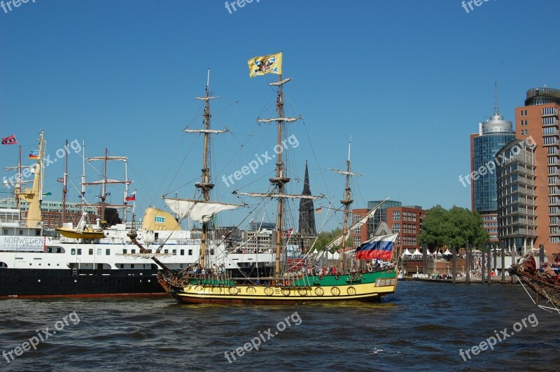 Hamburg Port Ships Free Photos