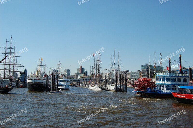 Hamburg Port Ships Free Photos