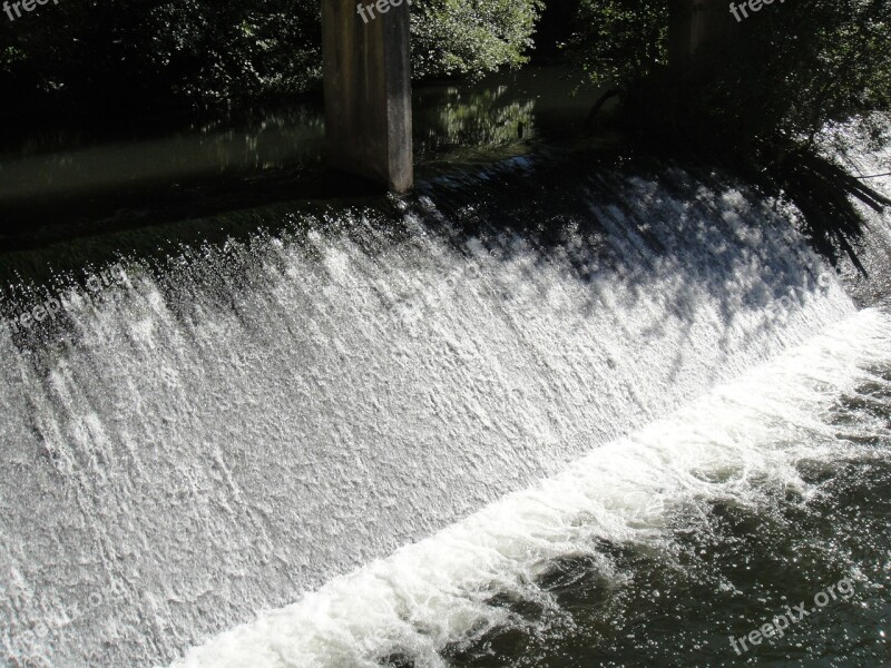 River Dam Waterfall Free Photos