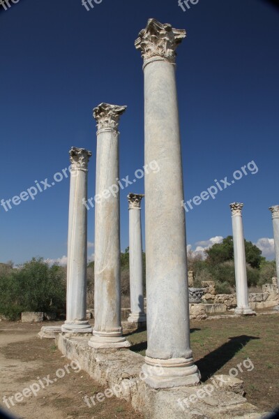 Salamis Roman Ancient Cyprus Column