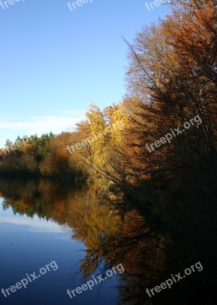 Lake Water Autumn Autumn Mood Autumn Trees