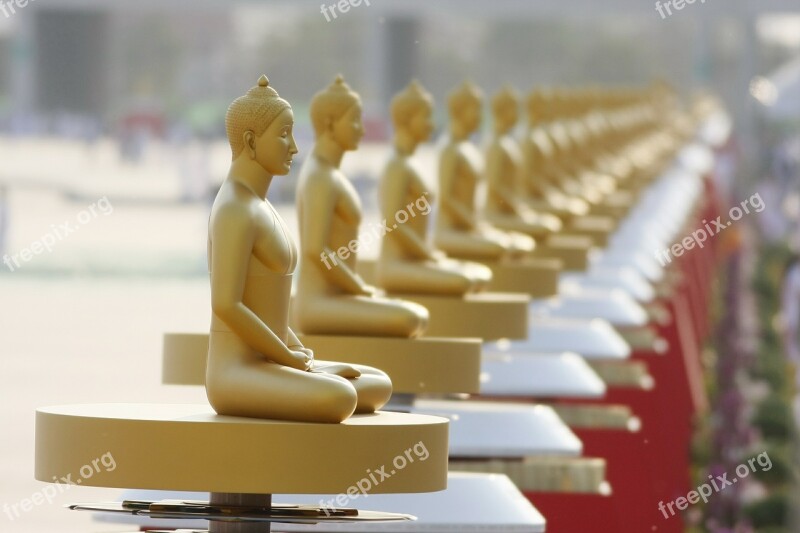 Buddhas Buddhism Gold Wat Phra Dhammakaya