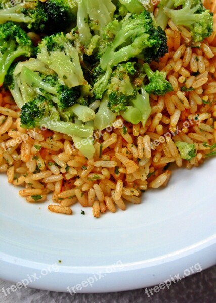 Rice Vegetables Broccoli Nutrition Eat