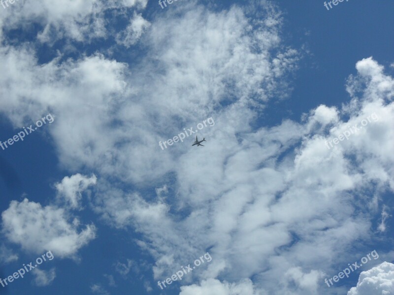 Airplane Sky Cloud Free Photos