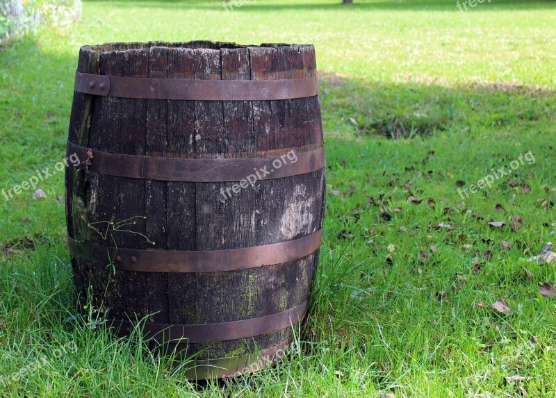 Wooden Barrels Barrel Container Wood Deco