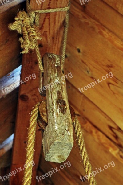 Block And Tackle Rope Role Wood Technology