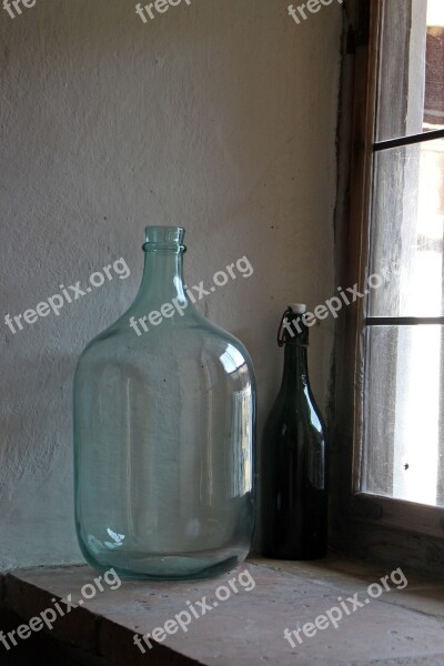 Bottle Glass Bottle Large Window Sill Wine Bottle