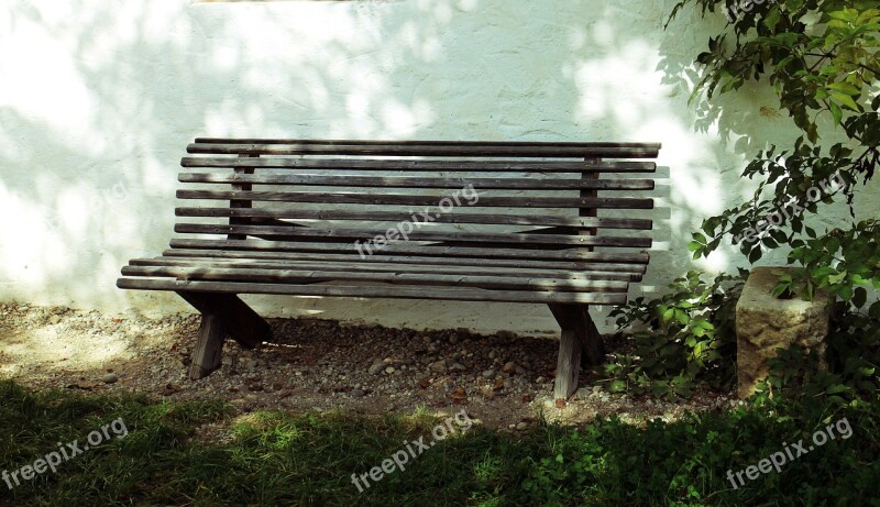 Bench Bank Seat Wood Rest