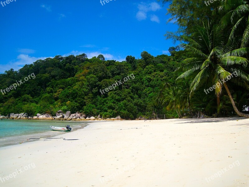 Perenthian Islands Malaysia Island Beach Secluded