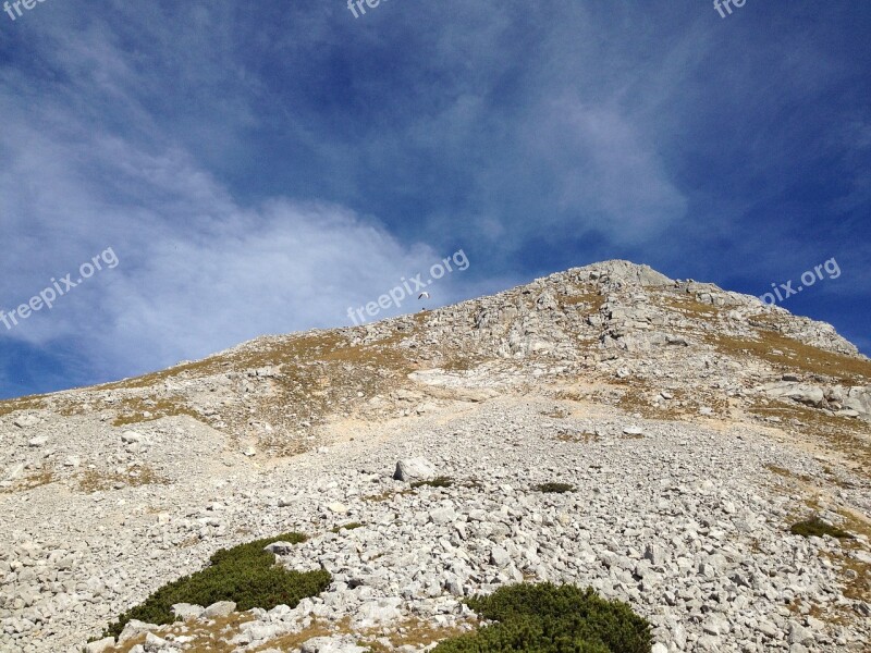 Mountains Hike Scree Paraglider Austria