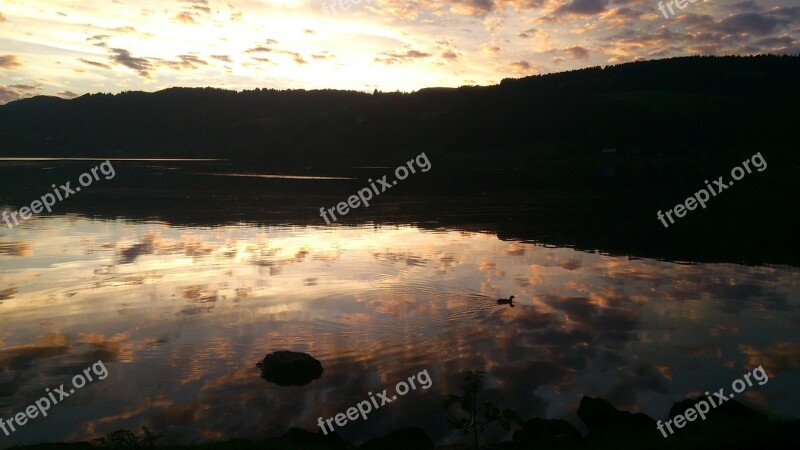 Evening Sun Lake Abendstimmung Evening Sky Water