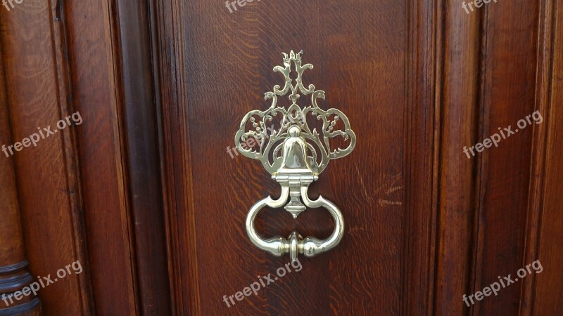 Knocker Door Wooden Door Entry Free Photos