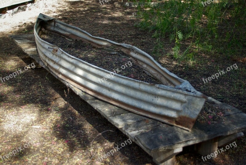 Boat Ruin Rusty Old Nautical