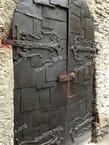 Castle Door Middle Ages Historically Hinged Door