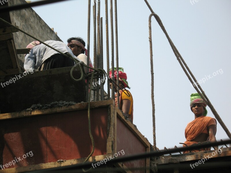 Workers India Labour Construction Building