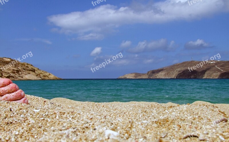 Beach Bay Sea Aegean Sea Foot