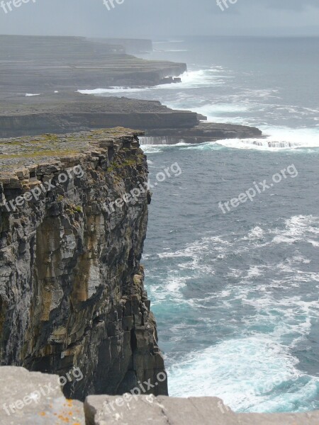 Cliffs Sea Coast Ireland Rock