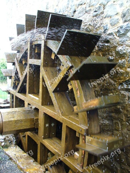 Waterwheel Technology Mill Mechanics Free Photos