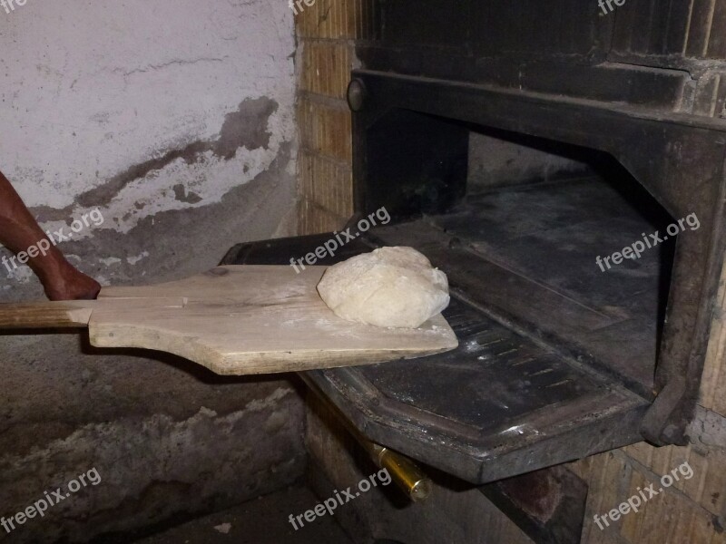 Bread Wood Burning Stove Slide Oven Old