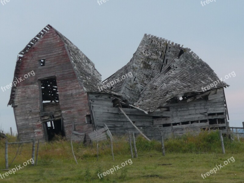 Barn Scale Decay Wood House